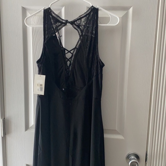 Brand new long black lace dress size large - Picture 5 of 7